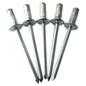 Lot de 5 rivets inox tête large 4,8mm x 16mm