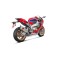 Ligne AKRAPOVIC "Racing line" HONDA CBR1000RR 2017 (Env. titane)